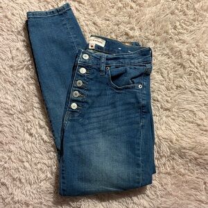 LUCKY BRAND Bridgette High Rise Skinny Blue Button-Fly Women Jeans size 6/28